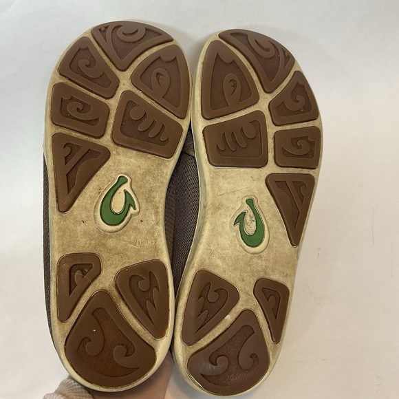 Men\'s sz‎ 13 M OluKai Nohea Mesh Mustang Brown Lime Peel Shoes Loafer main image 10